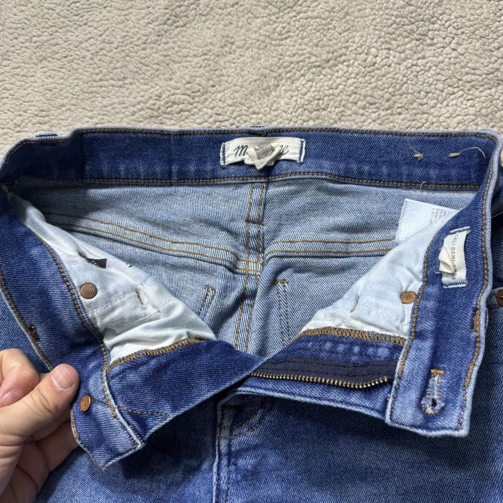 Madewell Jeans Womens 26 Blue Denim Cali Demi-Boot Bootcut Mid Rise Meas 25x24.5 - Picture 6 of 15